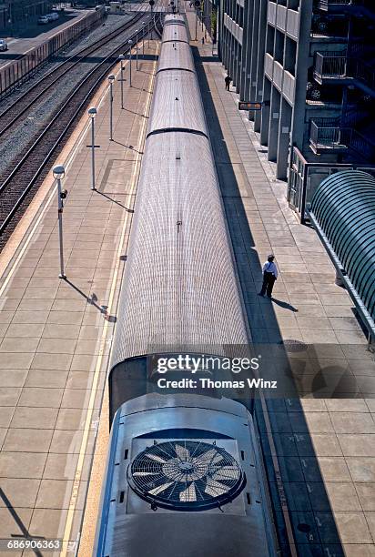 train and conductor - railroad conductor stock pictures, royalty-free photos & images