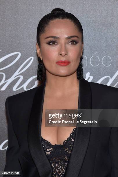 Salma Hayek attends the Chopard Trophy photocall at Hotel Martinez on May 22, 2017 in