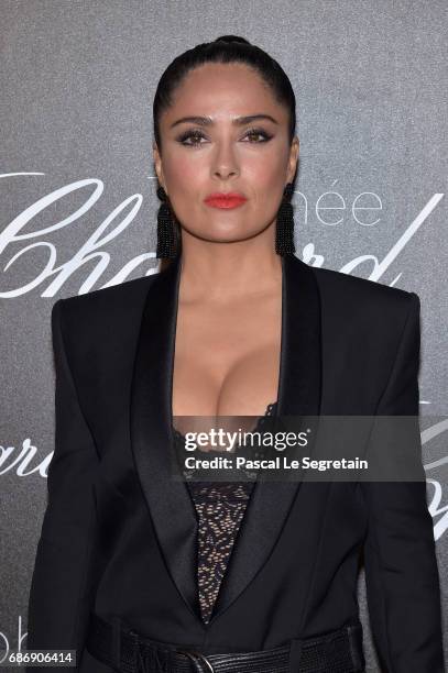 Salma Hayek attends the Chopard Trophy photocall at Hotel Martinez on May 22, 2017 in