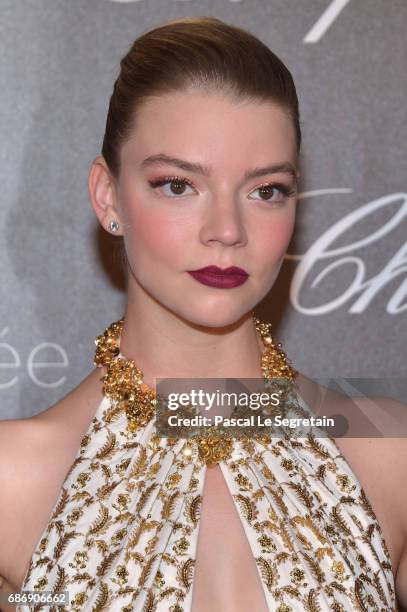 Chopard Trophy Laureate Anya Taylor-Joy attends the Chopard Trophy photocall at Hotel Martinez on May 22, 2017 in