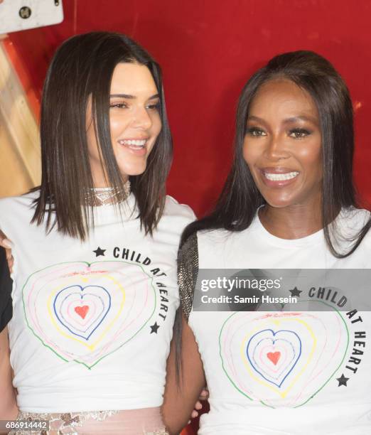 Kendall Jenner and Naomi Campbell, Heidi Klum walk the runway at the Fashion for Relief event during the 70th annual Cannes Film Festival at Aeroport...