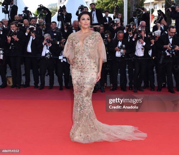 Actress Eva Longoria arrives for the premiere of the film 'The Killing of a Sacred Deer' in competition at the 70th annual Cannes Film Festival, in...