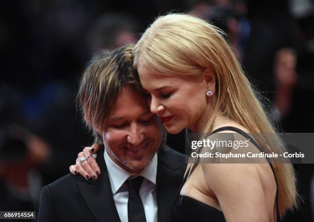 Keith Urban and Nicole Kidman attend "The Killing Of A Sacred Deer" premiere during the 70th annual Cannes Film Festival at Palais des Festivals on...