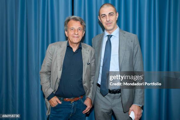 Psychiatrist and therapist Raffaele Morelli interviewed by journalist Antonio Carnevale at the meeting "Il sapere dell__anima che noi ignoriamo ",...