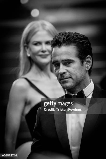 Colin Farrel and Nicole Kidman depart after the 'The Killing Of A Sacred Deer' premiere during the 70th annual Cannes Film Festival at on May 22,...