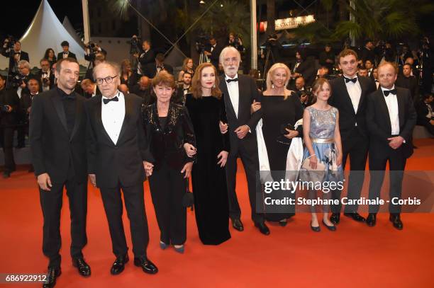 Mathieu Kassovitz, Jean-Louis Trintignant, Marianne Hoepfner, Isabelle Huppert, Michael Haneke, Susi Haneke, Fantine Harduin, Franz Rogowski and Toby...