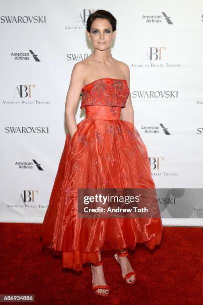 Katie Holmes attends the American Ballet Theatre Spring 2017 Gala at The Metropolitan Opera House on May 22, 2017 in New York City.