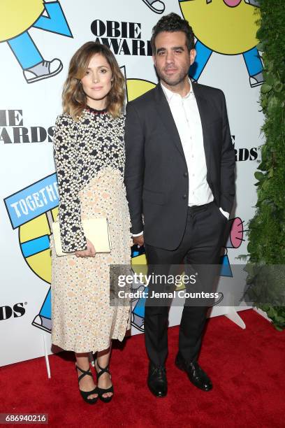 Rose Byrne and Bobby Cannavale attend at the 2017 Obie Awards at Webster Hall on May 22, 2017 in New York City.