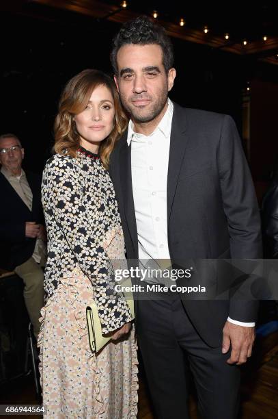 Rose Byrne and Bobby Cannavale attend the 2017 Obie Awards at Webster Hall on May 22, 2017 in New York City.