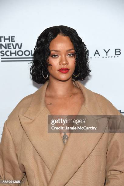 Honoree Rihanna attends the 69th Annual Parsons Benefit at Pier 60 on May 22, 2017 in New York City.