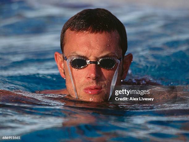 Mark Foster of Great Britain during the Men's 50 metres butterfly event at the European Swimming Championships on 27 July 1999 at the Atakoy Olympic...