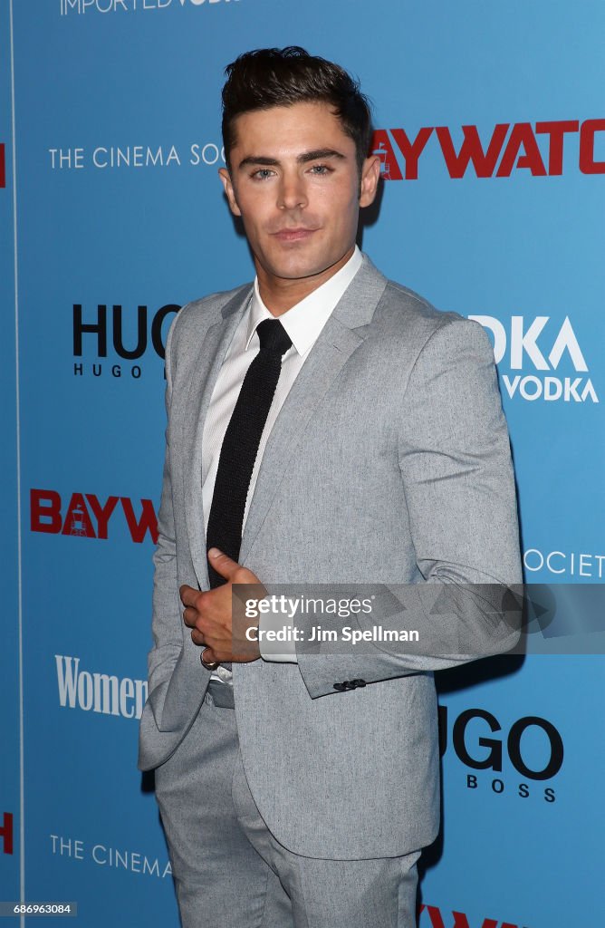 The Cinema Society with Hugo by Hugo Boss, Women's Health & SVEDKA host a screening of "Baywatch"