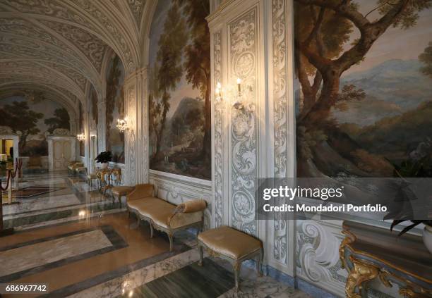 Press preview for the international journalists before the Pope's Apartments in the Apostolic Palace open to the public. Castel Gandolfo, Italy. 21st...