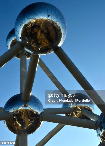 The Atomium in Brussels. Brussels, Belgium. 4th December 2016