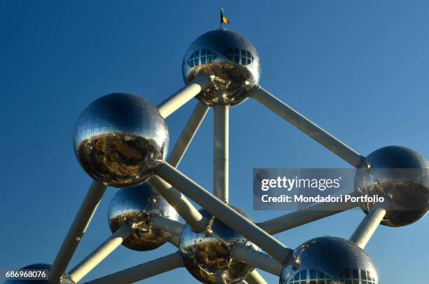 The Atomium in Brussels. Brussels, Belgium. 4th December 2016