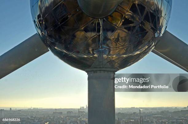 The Atomium in Brussels. Brussels, Belgium. 4th December 2016
