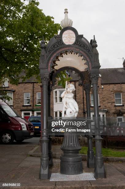 Water fountain in the market place of Middleton in Teesdale - Co. Durham.