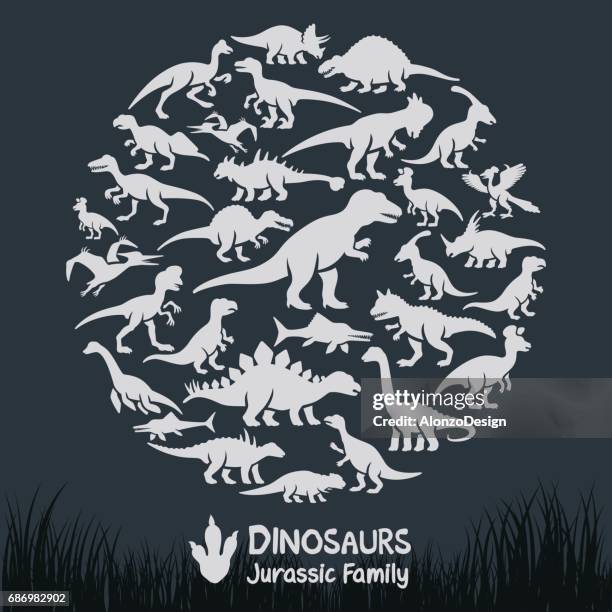 dinosaurier-collage - diplodocus stock-grafiken, -clipart, -cartoons und -symbole