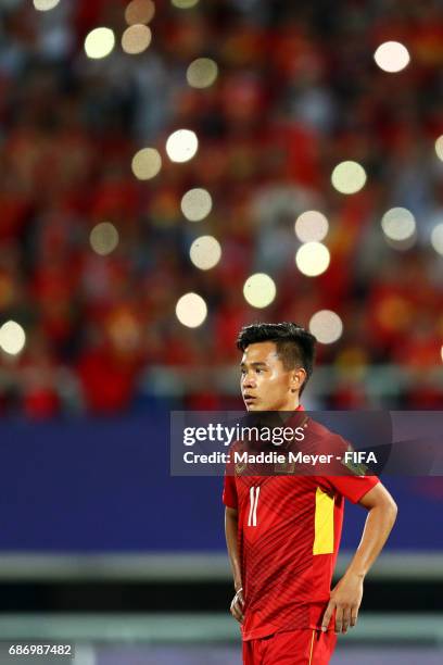 Minh Di Ho of Vietnam looks on during the FIFA U-20 World Cup Korea Republic 2017 group E match between Vietnam and New Zealand at Cheonan Baekseok...
