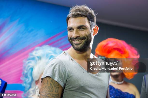 The actor and TV star Francesco Arca smiling. Milan, Italy. 1st October 2014