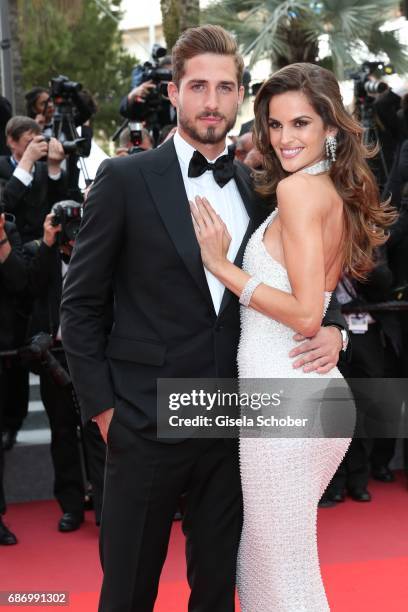 Kevin Trapp and Izabel Goulart attend "The Killing Of A Sacred Deer" premiere during the 70th annual Cannes Film Festival at Palais des Festivals on...