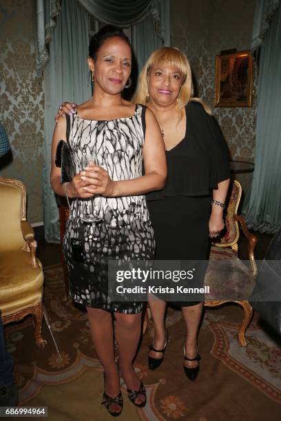 Evonna Russell and Flo Anthony attend Martin and Jean Shafiroff host cocktails for American Heart Association at Private Residence on May 22, 2017 in...
