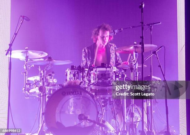 George Daniel of The 1975 performs at The Fillmore Detroit on May 22, 2017 in Detroit, Michigan.