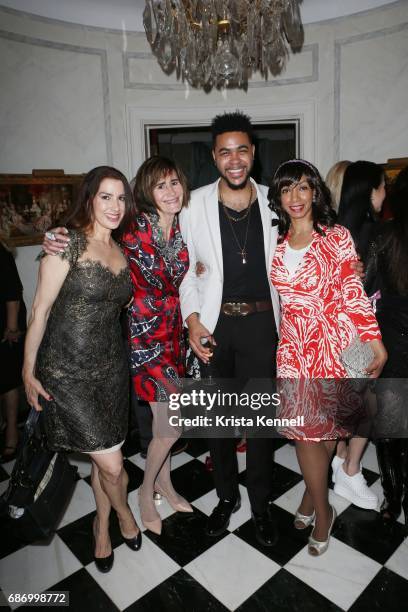 Lori Snyder, Lee Fryd, Tony Bowles and Dawne Marie Grannum attend Martin and Jean Shafiroff host cocktails for American Heart Association at Private...