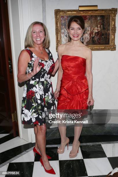 Jean Shafiroff and Laurie Mosca attend Martin and Jean Shafiroff host cocktails for American Heart Association at Private Residence on May 22, 2017...