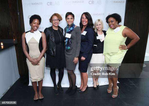 Alexis Stodghill, Jennifer Corcino, Jericka Duncan, Danielle Marzella Grillo, Katarzyna Graz and Giselle Phelps attend Cesare Ragazzi USA Launch...