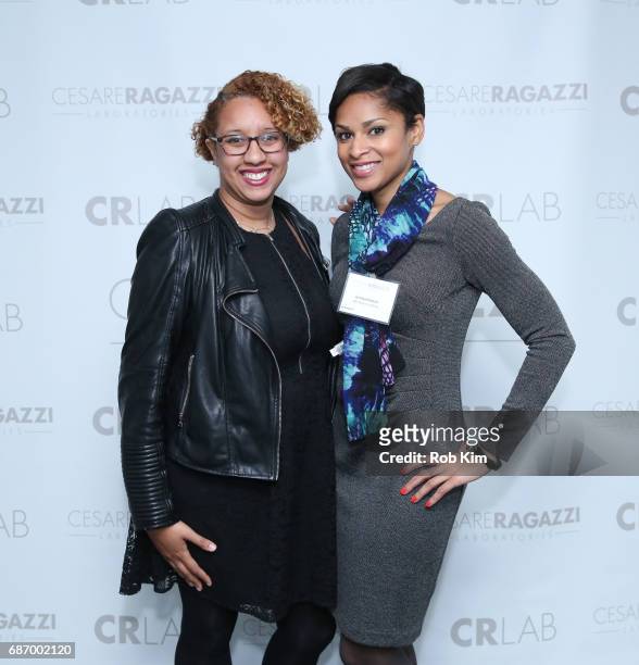 Jennifer Corcino and Jericka Duncan attend Cesare Ragazzi USA Launch Event at Hotel on Rivington on May 22, 2017 in New York City.