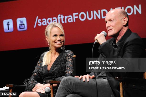 Actress Kristin Chenoweth and film producer Neil Meron attend SAG-AFTRA Foundation Conversations: 'Hairspray Live!' at SAG-AFTRA Foundation Robin...