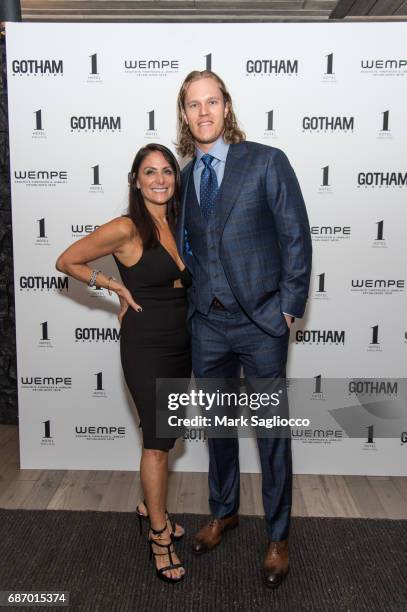 Publisher Lynn Scotti Kassar and New York Mets Pitcher Noah Syndergaard attend Gotham Magazine's Celebration of it's Late Spring Issue with Noah...