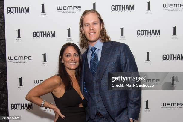 Publisher Lynn Scotti Kassar and New York Mets Pitcher Noah Syndergaard attend Gotham Magazine's Celebration of it's Late Spring Issue with Noah...