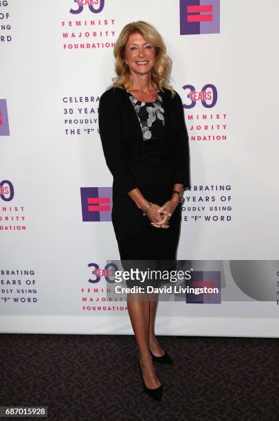 Politician Wendy Davis attends the Feminist Majority Foundation 30th Anniversary Celebration at the Directors Guild of America on May 22, 2017 in Los...