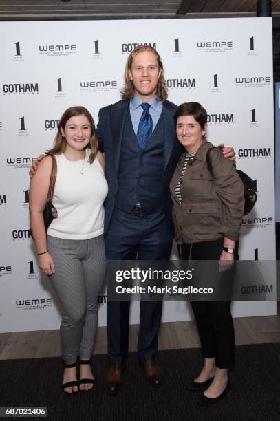 Stephanie Rizzo, Noah Syndergaard and Colleen Rizzo attend Gotham Magazine's Celebration of it's Late Spring Issue with Noah Syndergaard at 1 Hotel...