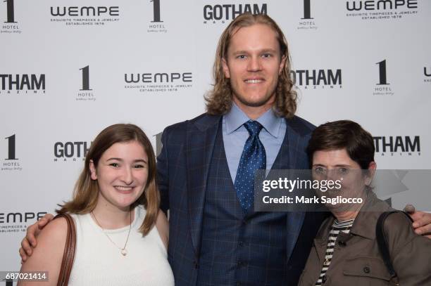 Stephanie Rizzo, Noah Syndergaard and Colleen Rizzo attend Gotham Magazine's Celebration of it's Late Spring Issue with Noah Syndergaard at 1 Hotel...