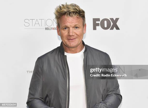 Celebrity chef Gordon Ramsay attends "The F Word" celebration at Station Hollywood at W Hollywood Hotel on May 22, 2017 in Hollywood, California.