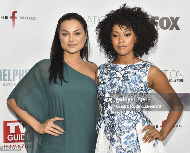 Actors Christina Ochoa and Corbin Reid attend "The F Word" with Gordon Ramsay celebration at Station Hollywood at W Hollywood Hotel on May 22, 2017...