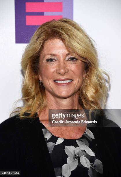 Former Texas State Senator, The Honorable Wendy Davis arrives at the Feminist Majority Foundation 30th Anniversary Celebration at the Directors Guild...