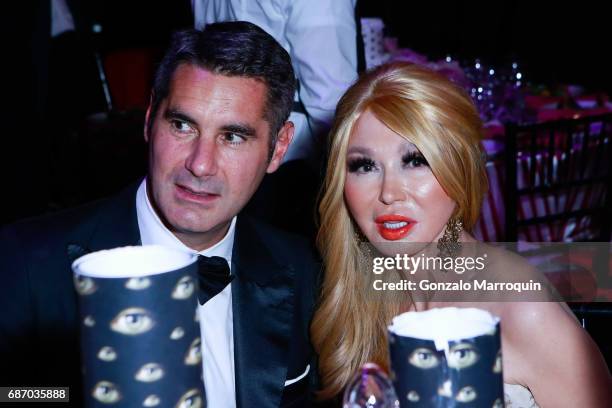 Hugues De Pin and Elizabeth Segerstrom during the Elizabeth Segerstrom Attends American Ballet Theatre Spring 2017 Gala at David H. Koch Theater at...