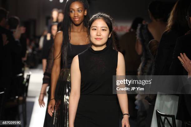 Models walk the runway during the 69th Annual Parsons Benefit at Pier 60 on May 22, 2017 in New York City.