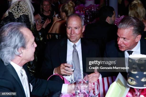 Peter Schlossberg, Chuck Kanter and Marshall Watson during the Elizabeth Segerstrom Attends American Ballet Theatre Spring 2017 Gala at David H. Koch...