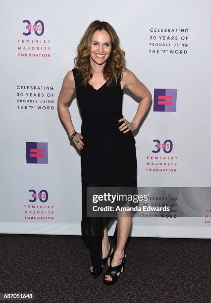 Actress Amy Brenneman arrives at the Feminist Majority Foundation 30th Anniversary Celebration at the Directors Guild Of America on May 22, 2017 in...