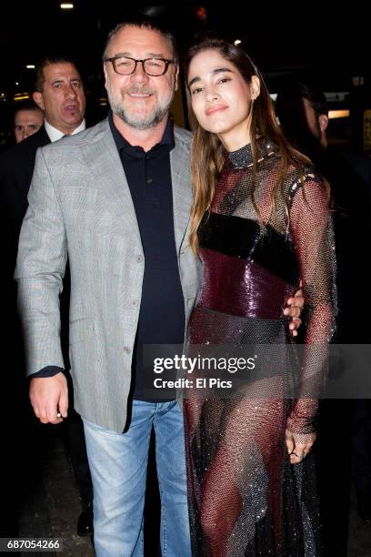 Russell Crowe and Sofia Boutella arrive ahead of The Mummy Australian Premiere at State Theatre on May 22, 2017 in Sydney, Australia.