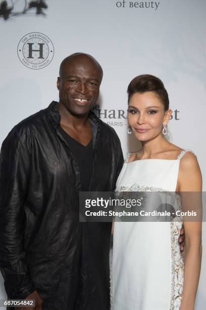 Singer Seal and Lola Karimova-Tillyaeva attends The Harmonist Party during the 70th annual Cannes Film Festival at on May 22, 2017 in Cannes, France.