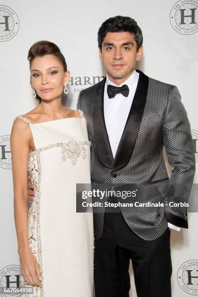 Lola Karimova-Tillyaeva and Timur Tillyaev attend The Harmonist Party during the 70th annual Cannes Film Festival at on May 22, 2017 in Cannes,...