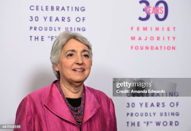 The Feminist Majority Co-Founder and President Eleanor Smeal arrives at the Feminist Majority Foundation 30th Anniversary Celebration at the...