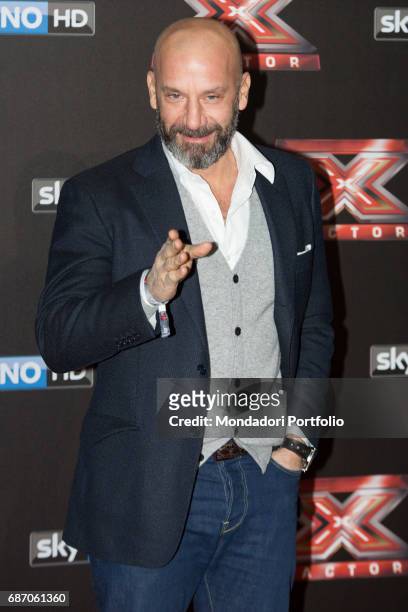 Former footballer Gianluca Vialli at the final live show of series 10 of X Factor at Mediolanum Forum of Assago. Assago, Italy. 15th December 2016