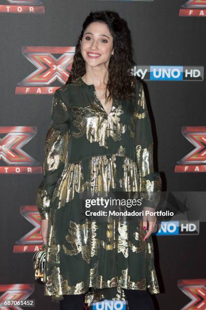 Actress and singer Lodovica Comello at the final live show of series 10 of X Factor at Mediolanum Forum of Assago. Assago, Italy. 15th December 2016